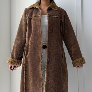 Quickreflex Brown Corduroy Coat - Medium